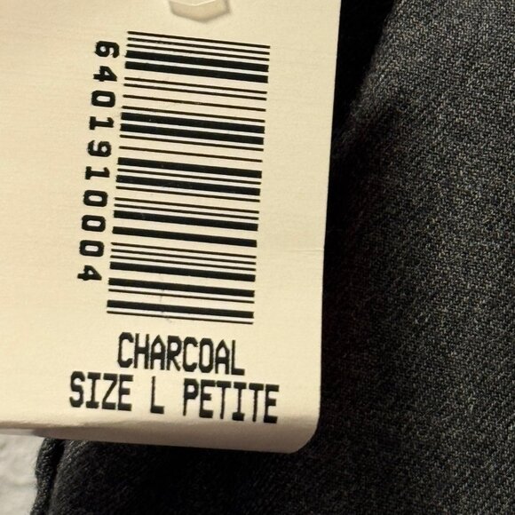 BonWorth Womens Dark Gray Elastic Waist Pull-On Pants Sz PL pants. NWT - Picture 10 of 12